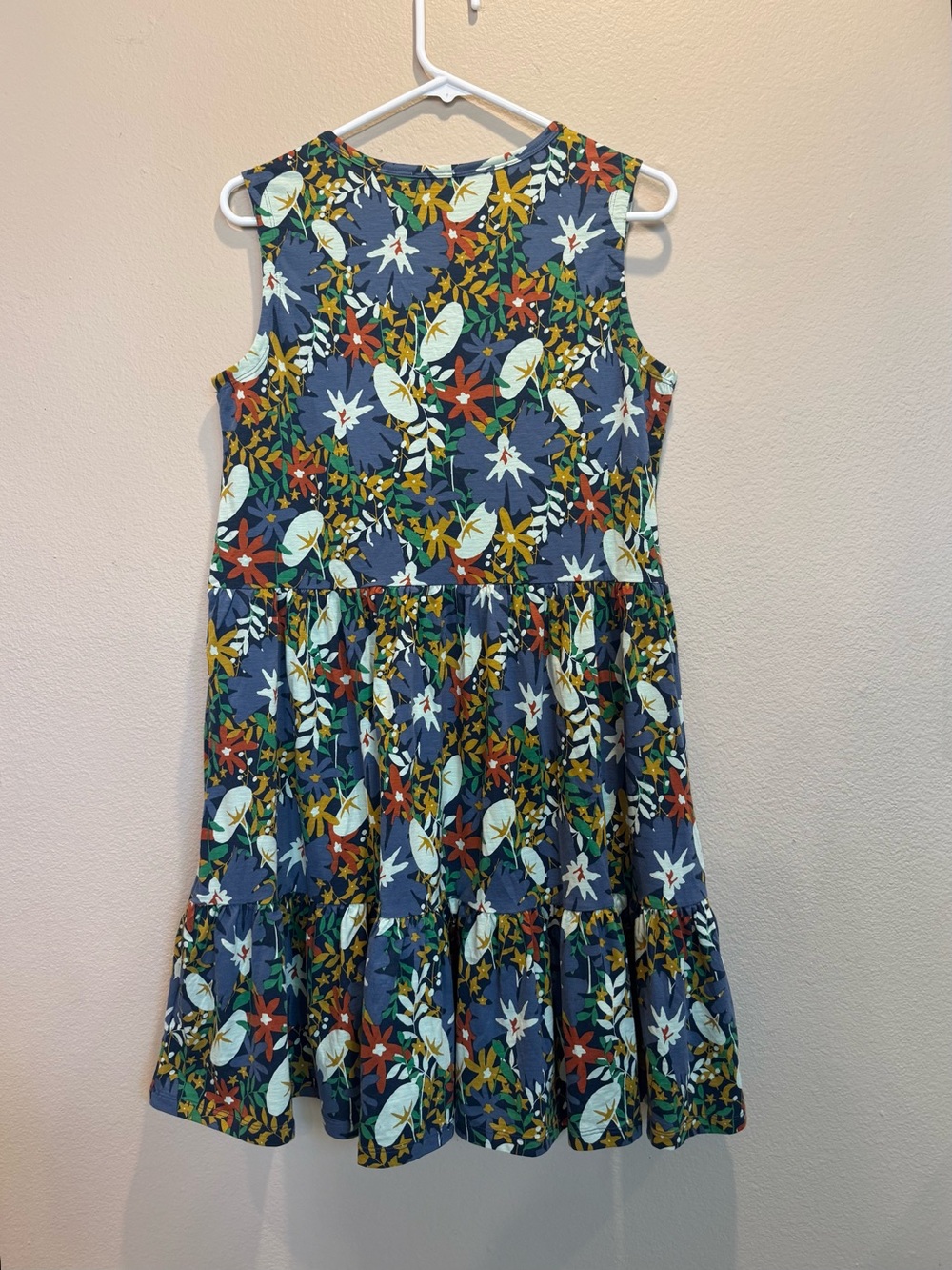 Toad&Co Women’s MARLEY TIERED SLEEVELESS DRESS Pockets Summer M coquette, girl